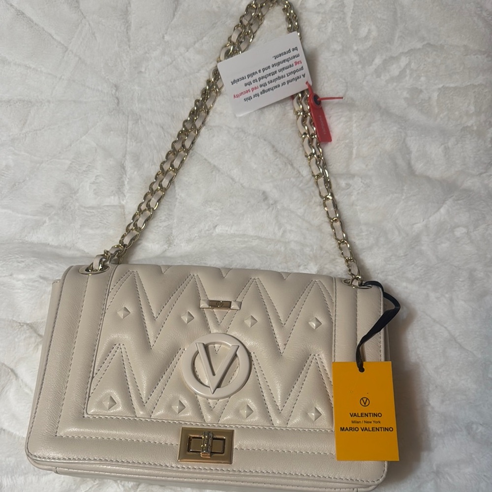 Valentino Beige Quilted Women's Bag